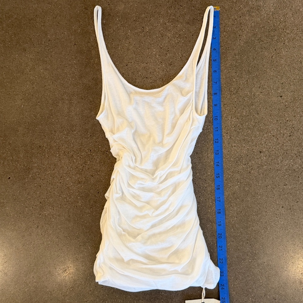Subtle Le Nguyen White Ruched Top